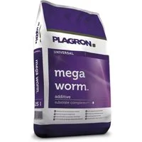 Plagron Pflanzerde Mega Worm Wurmhumus Sack, mit Organischer Bodenverbesserer, 25 Liter