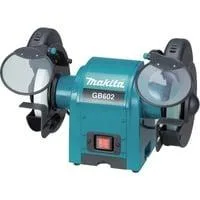 Doppelschleifbock GB602, Doppelschleifer blau/schwarz, 250 Watt
