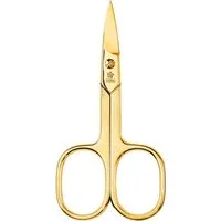 PFEILRING Nagelschere, strichmattiert, vergoldet