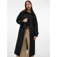 Vero Moda Trenchcoat VMCHLOE LONG TRENCHCOAT GA NOOS Zweireiher mit Bindegürtel, Oversized