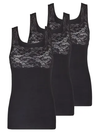 Nina Von C. Achselhemd "3er Pack Damen Achselhemd Fine Cotton"