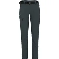 Bergson Outdoorhose MENA (slim) Damen Wanderhose, vielseitig, pflegeleicht, Kurzgrößen, dunkel grau