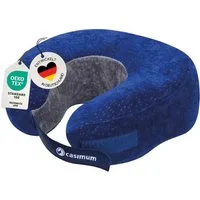casimum Reisekissen Nackenhörnchen RELAX aus Memory Schaum, stützend und bequem für unterwegs, Schlafkissen Reise, 30x28x12 cm