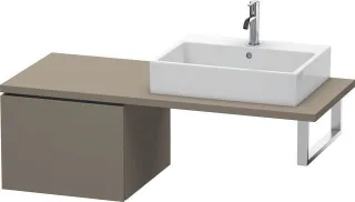 Duravit L-Cube Unterschrank für Konsole Flanell Grau Seidenmatt 520x547x400 mm - LC583209090 LC583209090