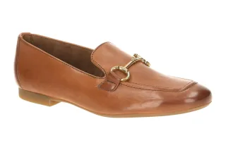 Paul Green 2596-230 PG Modell Halbschuhe Slipper Loafer Braun Cognac Echtlede...