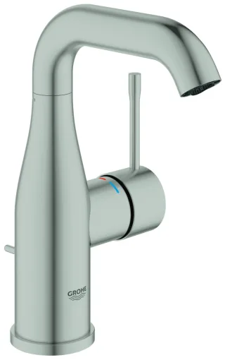 GROHE Waschtischarmatur Essence M-Size schwenkbarer U-Auslauf supersteel, 24173DC1 24173DC1