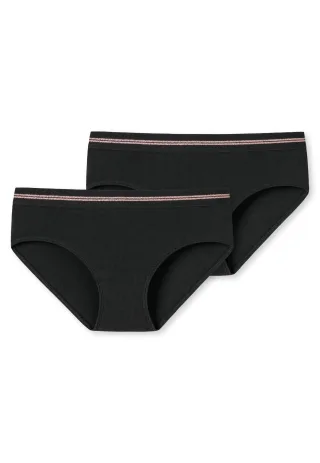 SCHIESSER - 2PACK Panties schwarz - Gr. - 152
