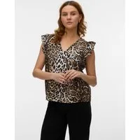 Vero Moda Blusentop VMJOSIE SL V-NECK TOP WVN GA Viskosemischung, regular fit