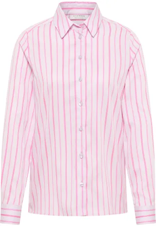 ETERNA - Bluse Satingewebe Langarm pink - Gr. - 34/Langarm