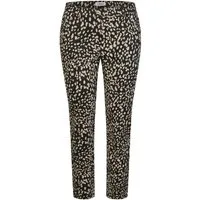KjBRAND 5-Pocket-Hose Betty Hosenröhre in Baumwolle/ Satin, bedruckt, ideal bei schlanken Oberschenkeln
