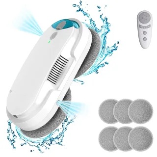 [EU Direct]Inse W1 Window Cleaning Robot Automatic Water Spray Vacuum Cleaner Remote Control Electric Window Wiper House