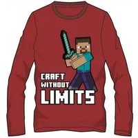 Minecraft Langarmshirt Minecraft Langarmshirt »Steve Red Gamer Kinder langarm Shirt«