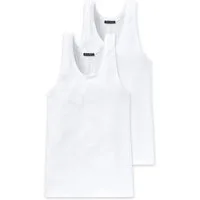 Schiesser Unterhemd Authentic (2er-Pack) mit Nadelzug-Muster