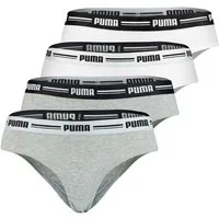 PUMA BODYWEAR Slip Soft Cotton Modal (Set) Webgummibund. Logo, 4er Pack