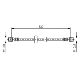 Bosch Bremsschlauch vorne VW Transporter T4 1987476411
