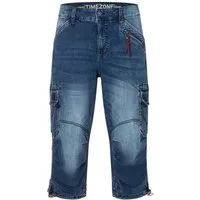 TIMEZONE Jeansshorts Casual Cargo normale Bundhöhe Zip-Fly (1-tlg) Loose MilesTZ Short