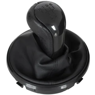5-Gang Schaltknauf Knauf + Schaltmanschette Manschette Schwarz Black Edition für Skoda Fabia II 07-12 / Roomster 2007-