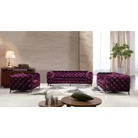 JVmoebel Sofa Chesterfield Zweisitzer-Couch in edlem italienischen Design, Made in Europa