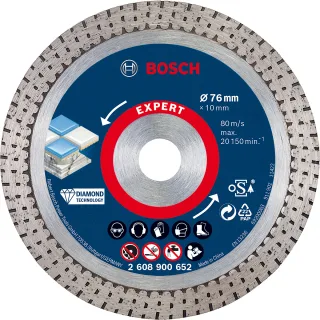 Bosch EXPERT HardCeramic 76 mm Diamanttrennscheiben für Mini-Winkelschleifer - 2608900652