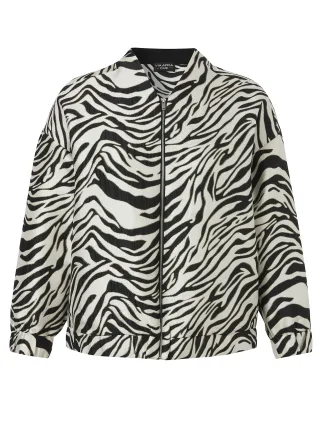 VIA APPIA DUE - Blouson Kragen 1/1 Arm Zipper creme multicolor - Gr. - 46