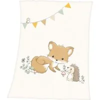 Babydecke Waldfreunde, Baby Best, mit niedlichem Tiermotiv, Kuscheldecke