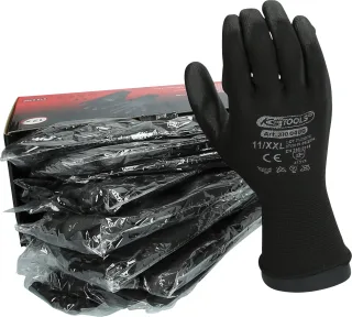 KS Tools Mikro-Feinstrickhandschuhe-schwarz schwarz 11 - 310.0480