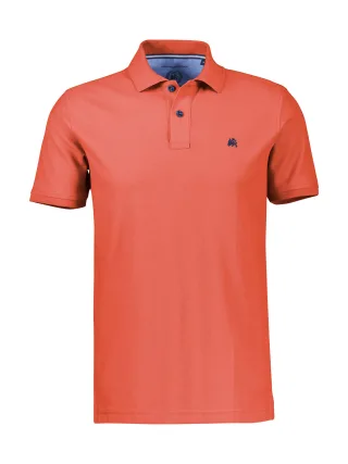 LERROS - POLO-KNOPF vivid red - Gr. - L