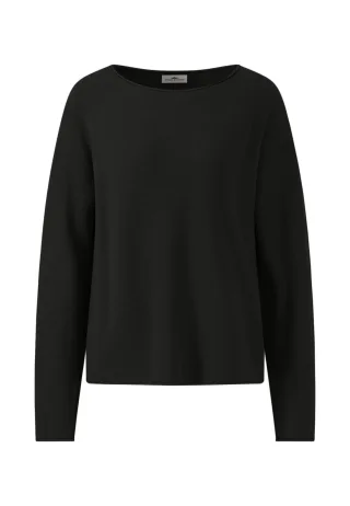 FYNCH-HATTON - PULLOVER O-NECK FINE COTTON black - Gr. - XL