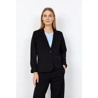 soyaconcept Kurzblazer SC-SIHAM 97 aus Polyester und Elasthan, normale Schnittform, 1-Knopf-Form