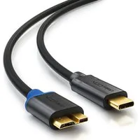deleyCON deleyCON 0,5m USB C Kabel Datenkabel Ladekabel USB 3.0 micro USB zu Smartphone-Kabel