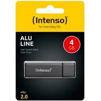 Intenso Intenso USB Stick 4GB Speicherstick Alu Line anthrazit USB-Stick