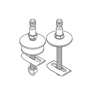 LAUFEN Befestigung WC-Sitz Pro Universal, mit Absenkautomatik f. Sitz H893958, H8939680000001 H8939680000001