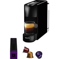 NESPRESSO Kapselmaschine XN1108 Essenza Mini von Krups, Pumpendruck: 19 Bar, inkl. Willkommenspaket mit 7 Kapseln