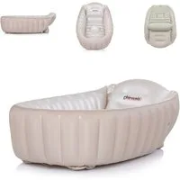Chipolino Babybadewanne Babybadewanne Baby Cloud, aufblasbar Pumpe Seitenpolster ab Geburt beige