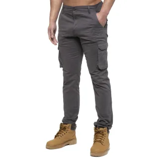 Enzo | Herren Cargo-Hose - Grau