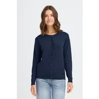 OXMO Strickjacke OXAida Modische Strickjacke mit Knopfleiste