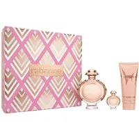 RABANNE Duft-Set Rabanne Olympea Eau de Parfum edp 80ml + Miniature 6ml + BL 100ml, 1-tlg.
