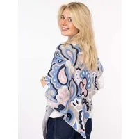 Zwillingsherz Dreieckstuch "Paisley all over", modisches Muster, Strick, wärmend