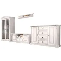 OTTO home Wohnwand Anna, (Set, 4-St), aus massiver Kiefer, FSC®, im romantischen Landhausstil