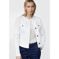 comma Funktionsjacke Indoor-Jacke Taillierte Jeansjacke mit Waschung