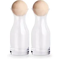 Zeller Present Karaffe, (Set, 2-tlg), Glas, Höhe 18,5 cm, Inhalt 250 ml