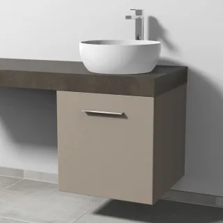 Sanipa WTU mit Tür A: links 2morrow (G2360L) 510x500x520 Sandgrau-Matt, G236067L G236067L