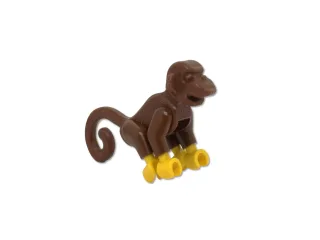 1x LEGO Tier Affe Äffchen [2g 4.4x2.6x2.2cm] braun