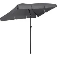 FARE Sonnenschirm, Höhenverstellbar Knickvorrichtung Lichtschutzfaktor UPF 50+ 200x122cm
