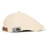 Bwecuy Flat Cap Retro Vintage Street Beret Cap,Flacher Verstellbarer