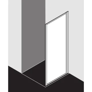 Kermi Seitenwand Nova 2000 75x185, silber/mattglanz, Kerolan Fontana