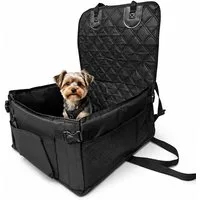 relaxdays Hunde-Autositz Stabiler Hundeautositz für kleine Hunde