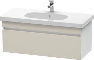 Duravit DuraStyle Waschtischunterbau wandhängend Taupe & Weiß Matt 1000x453x398 mm - DS638509118 DS638509118