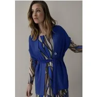 bianca Strickjacke ORLY in modischer Rippstruktur und cooler Trendfarbe