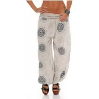 malito more than fashion Haremshose malito Damen Pumphose mit Print, Haremshose zum Tanzen, Aladinhose leichte Pumphose Einheitsgröße
